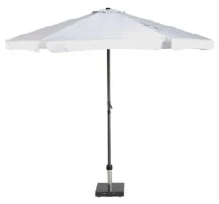 Platinum Middenstokparasol Antigua Volant Ø 300 Cm Wit
