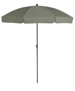 Platinum Middenstokparasol Aruba Volant Ø 200 Cm Olijfgroen